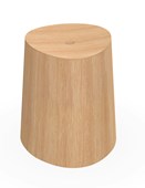 P.O.V. Stool by Ton. Natural Oak Lacquered Finish (B0)